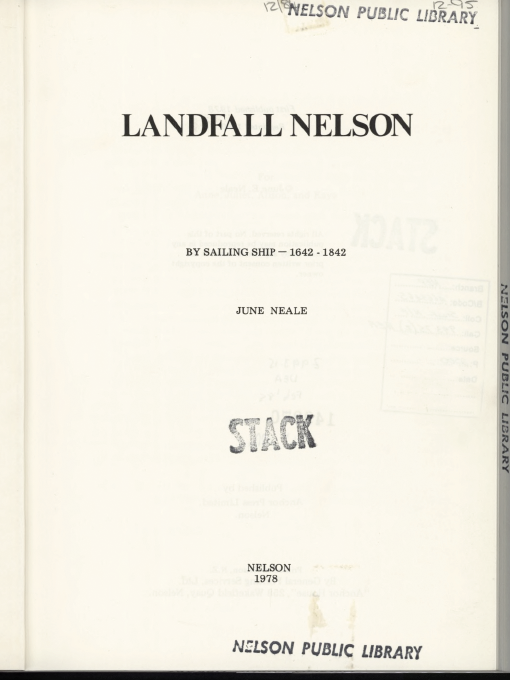 Title details for Landfall Nelson by June E. Neale - Available